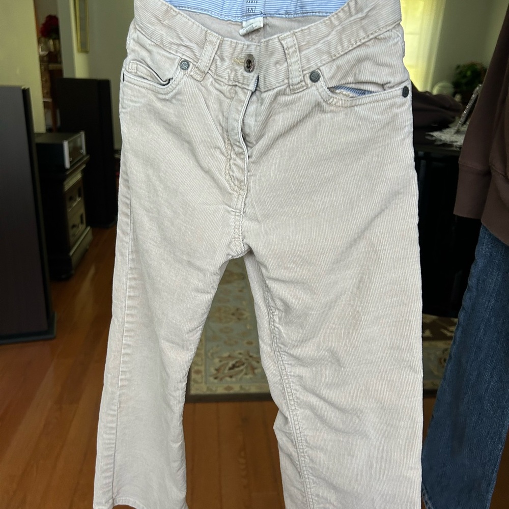 Jacadi Light Beige Corduroy Trousers
